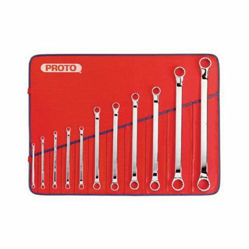Proto® TorquePlus™ J1100S-M Box End Wrench Set, Metric, 11 Pieces, 6 x 7 to 30 x 32 mm, Full Polished