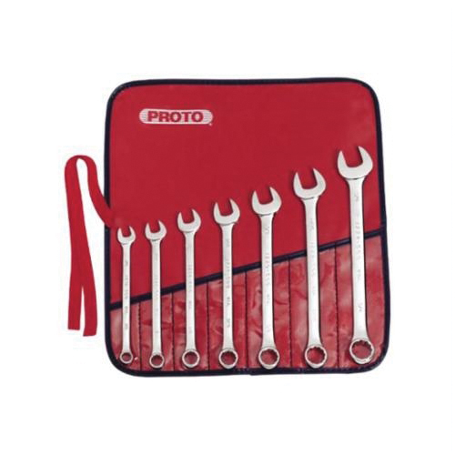Proto® TorquePlus™ J1200H-T500 Anti-Slip Design Combination Wrench Set, 7 Pieces, 3/8 to 3/4 in, Full Polished