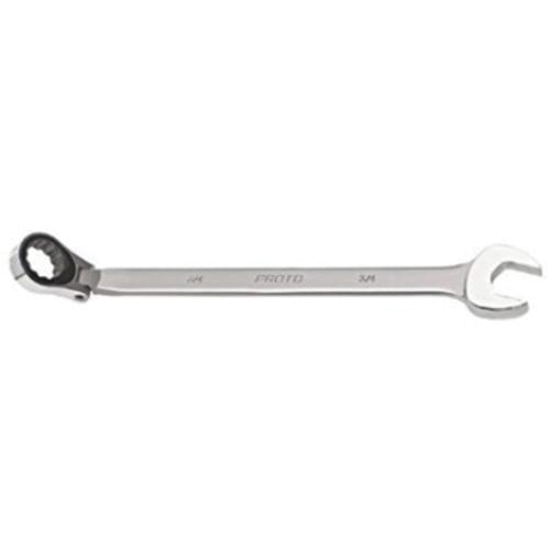 Proto® TorquePlus™ J1206MA Anti-Slip Design Combination Wrench, Metric, 6 mm Wrench, 12 Points, 15 deg Offset, 124.6 mm OAL, Alloy Steel, Satin, ASME B107.100