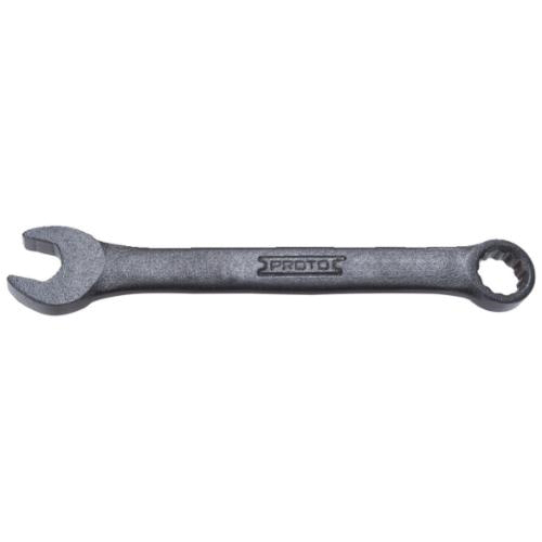 Proto® TorquePlus™ J1207MESB Combination Wrench, 7 mm Wrench, 12 Points, 15 deg Offset, 3-3/8 in OAL, Alloy Steel, Black Oxide, ASME B107.100-2061