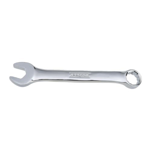 Proto® TorquePlus™ J1208MES Combination Wrench, 8 mm Wrench, 12 Points, 15 deg Offset, 3-1/2 in OAL, Alloy Steel, Full Polished, ASME B107.100-2010