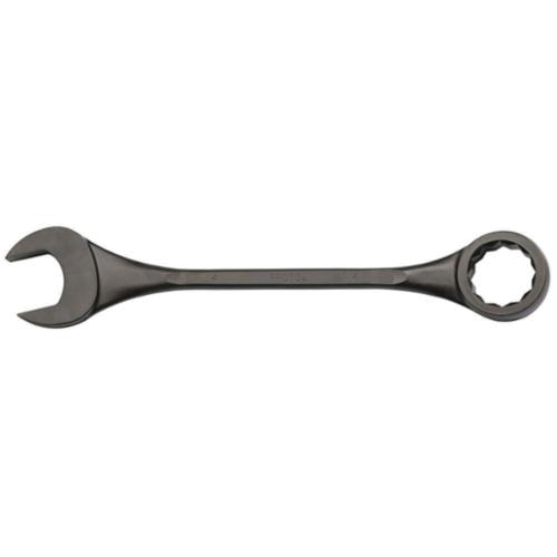 Proto® J12100 Combination Wrench, Imperial, 3-1/8 in, 12 Points, 15 deg Offset, 34 in OAL, Alloy Steel, Black Oxide, ASME B107.100
