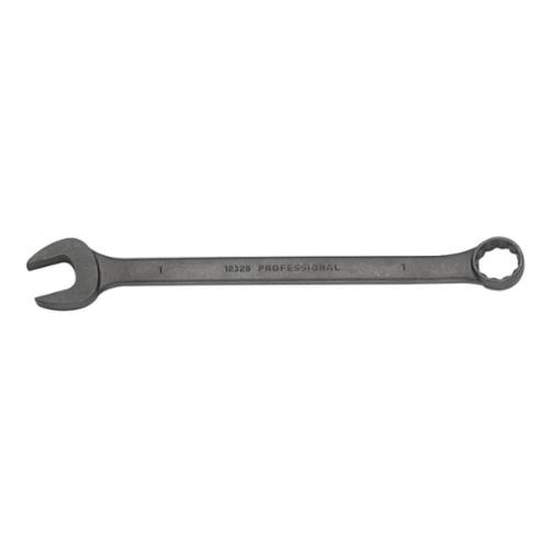Proto® J1225MBASD Double End Combination Wrench, 25 mm, 12 Points, 15 deg Offset, 14-1/16 in OAL, Alloy Steel, Black Oxide, ASME B107.100