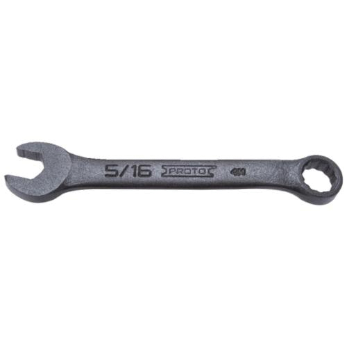 Proto® TorquePlus™ J1210ESB Double End Combination Wrench, 5/16 in Wrench, 12 Points, 15 deg Offset, 3-1/2 in OAL, Alloy Steel, Black Oxide, ASME B107.100-2047