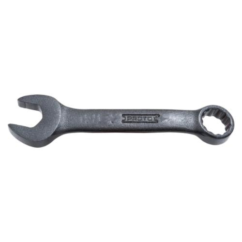 Proto® TorquePlus™ J1212MESB Combination Wrench, 12 mm Wrench, 12 Points, 15 deg Offset, 4-1/8 in OAL, Alloy Steel, Black Oxide, ASME B107.100-2061