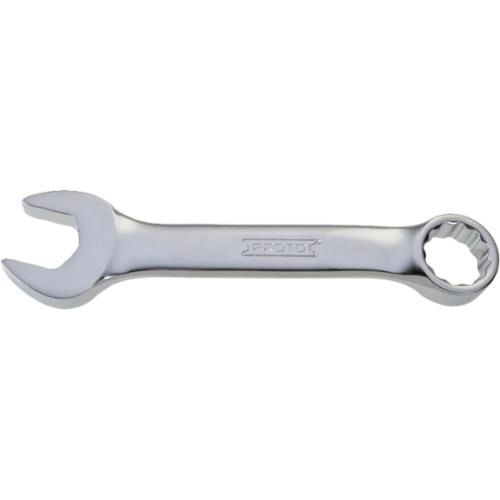 Proto® TorquePlus™ J1213MES Combination Wrench, 13 mm Wrench, 12 Points, 15 deg Offset, 4-5/16 in OAL, Alloy Steel, Full Polished, ASME B107.100-2010