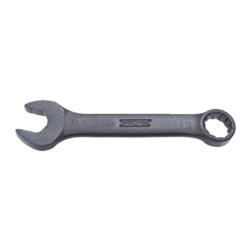 Proto® TorquePlus™ J1213MESB Combination Wrench, 13 mm, 12 Points, 15 deg Offset, 4-5/16 in OAL, Alloy Steel, Black Oxide, ASME B107.100-2061