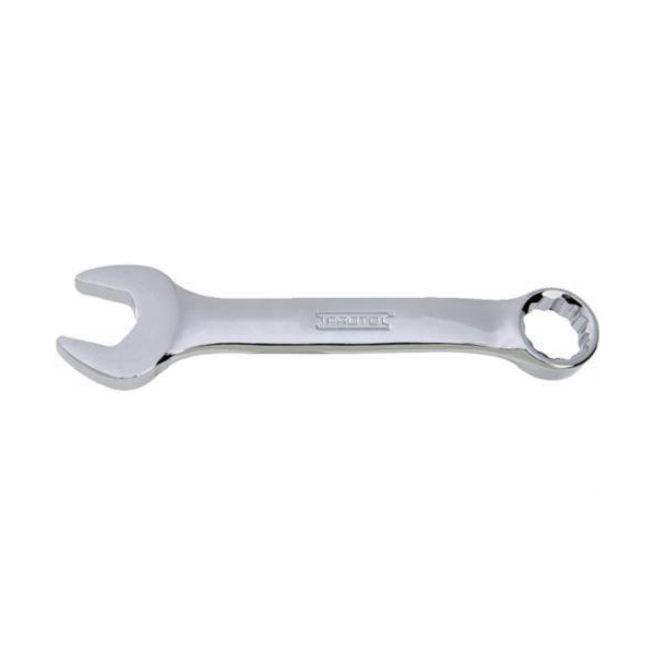Proto® TorquePlus™ J1214ES Double End Combination Wrench, 7/16 in Wrench, 12 Points, 15 deg Offset, 3-15/16 in OAL, Alloy Steel, Full Polished, ASME B107.100-2010