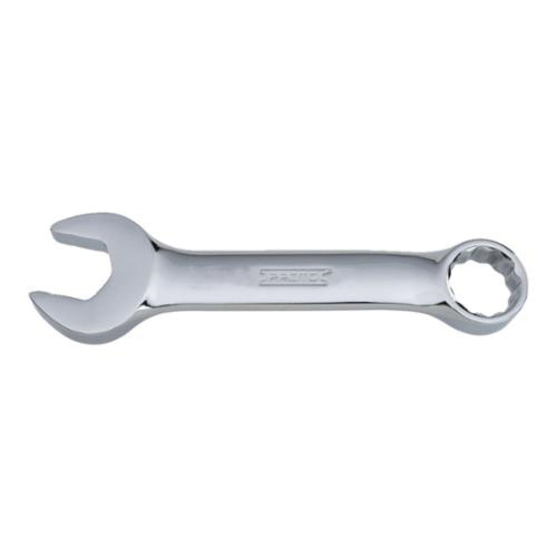 Proto® TorquePlus™ J1215MES Combination Wrench, 15 mm Wrench, 12 Points, 15 deg Offset, 4-11/16 in OAL, Alloy Steel, Full Polished, ASME B107.100-2010