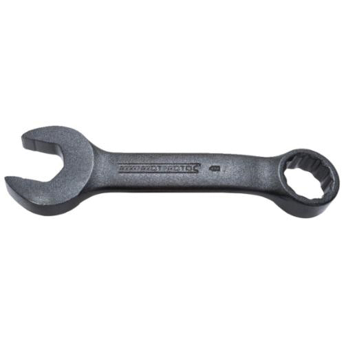 Proto® TorquePlus™ J1217MESB Combination Wrench, 17 mm Wrench, 12 Points, 15 deg Offset, 5-1/16 in OAL, Alloy Steel, Black Oxide, ASME B107.100-2061