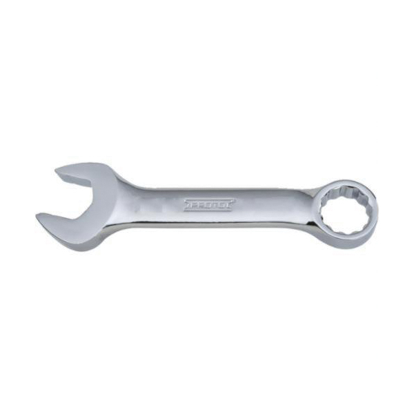 Proto® TorquePlus™ J1218ES Double End Combination Wrench, 9/16 in Wrench, 12 Points, 15 deg Offset, 4-1/2 in OAL, Alloy Steel, Full Polished, ASME B107.100-2010