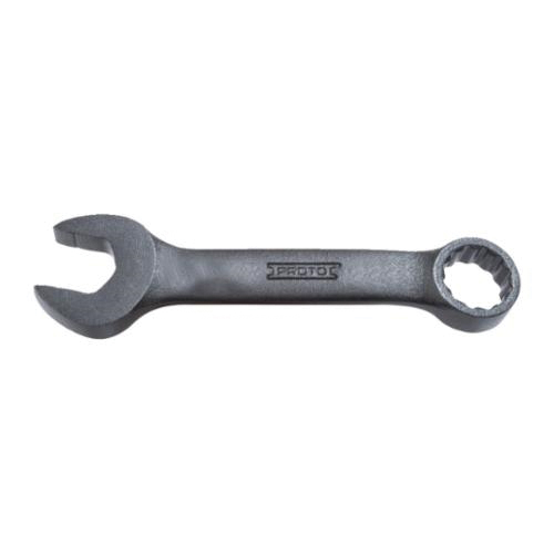 Proto® TorquePlus™ J1218ESB Double End Combination Wrench, 9/16 in Wrench, 12 Points, 15 deg Offset, 4-1/2 in OAL, Alloy Steel, Black Oxide, ASME B107.100-2047