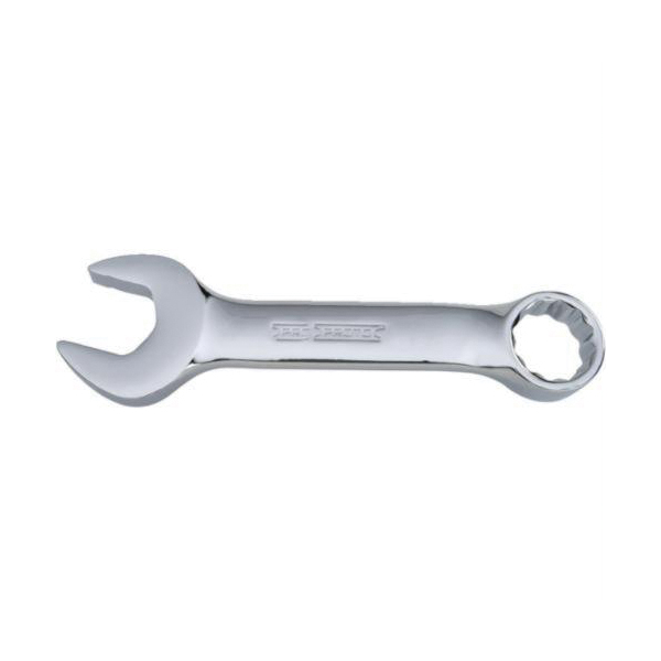Proto® TorquePlus™ J1218MES Combination Wrench, 18 mm Wrench, 12 Points, 15 deg Offset, 5-1/4 in OAL, Alloy Steel, Full Polished, ASME B107.100-2010
