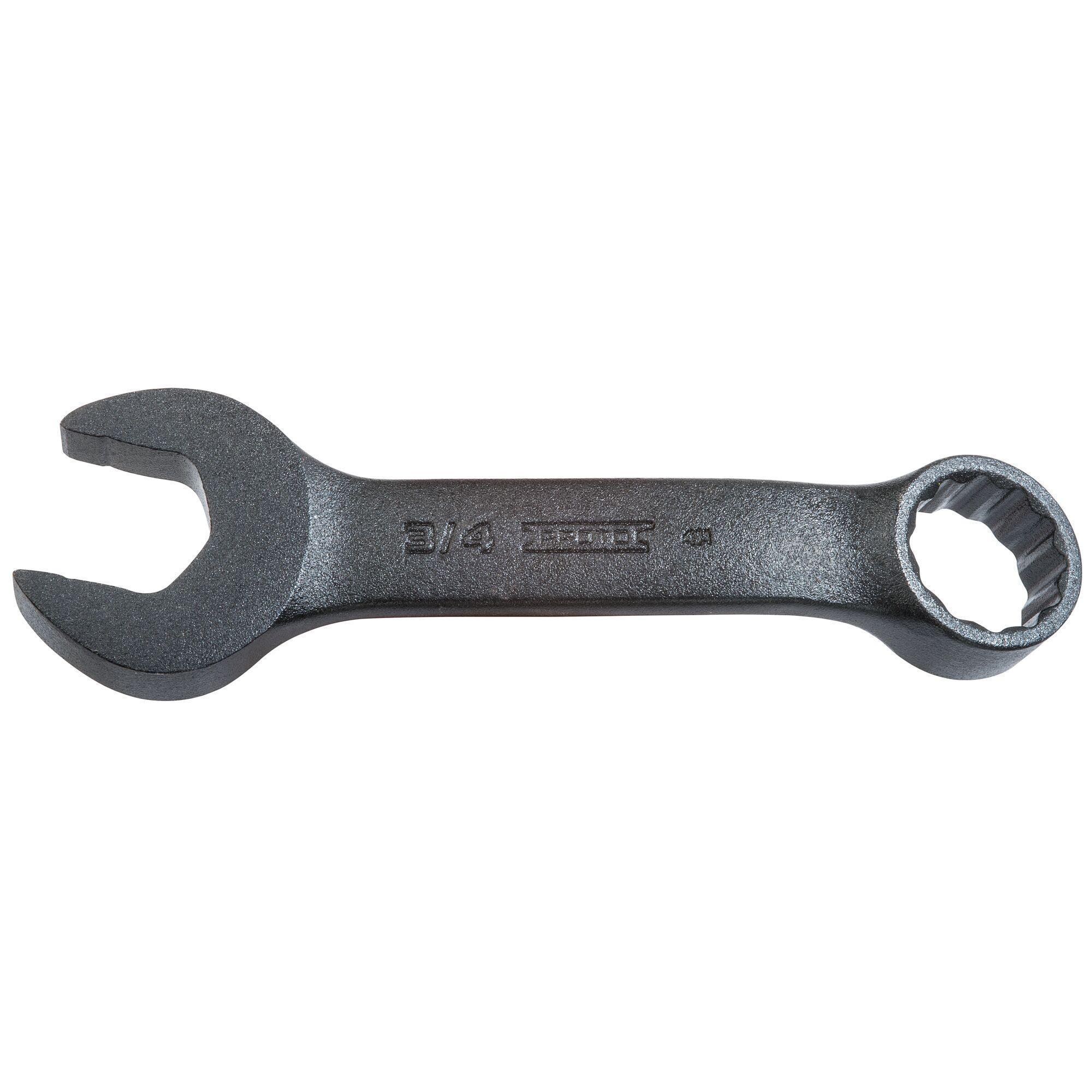 Proto® TorquePlus™ J1220ESB Double End Combination Wrench, 5/8 in Wrench, 12 Points, 15 deg Offset, 4-7/8 in OAL, Alloy Steel, Black Oxide, ASME B107.100-2047