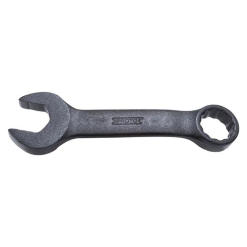 Proto® TorquePlus™ J1222ESB Double End Combination Wrench, 11/16 in Wrench, 12 Points, 15 deg Offset, 5-1/16 in OAL, Alloy Steel, Black Oxide, ASME B107.100-2047