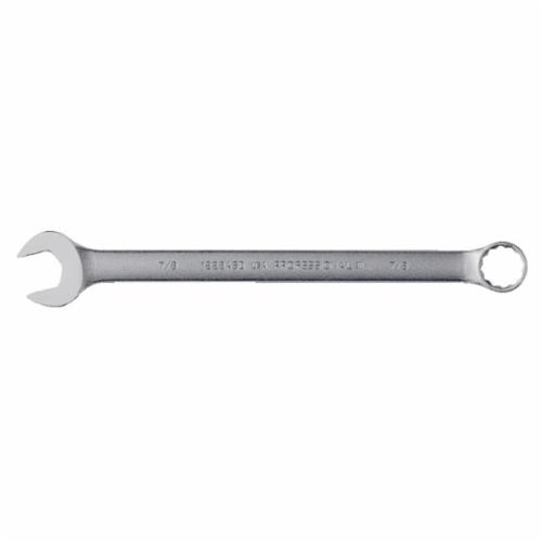 Proto® TorquePlus™ J1228ASD Anti-Slip Design Combination Wrench, 7/8 in Wrench, 12 Points, 15 deg Offset, 12-1/2 in OAL, Alloy Steel, Satin, ASME B107.100