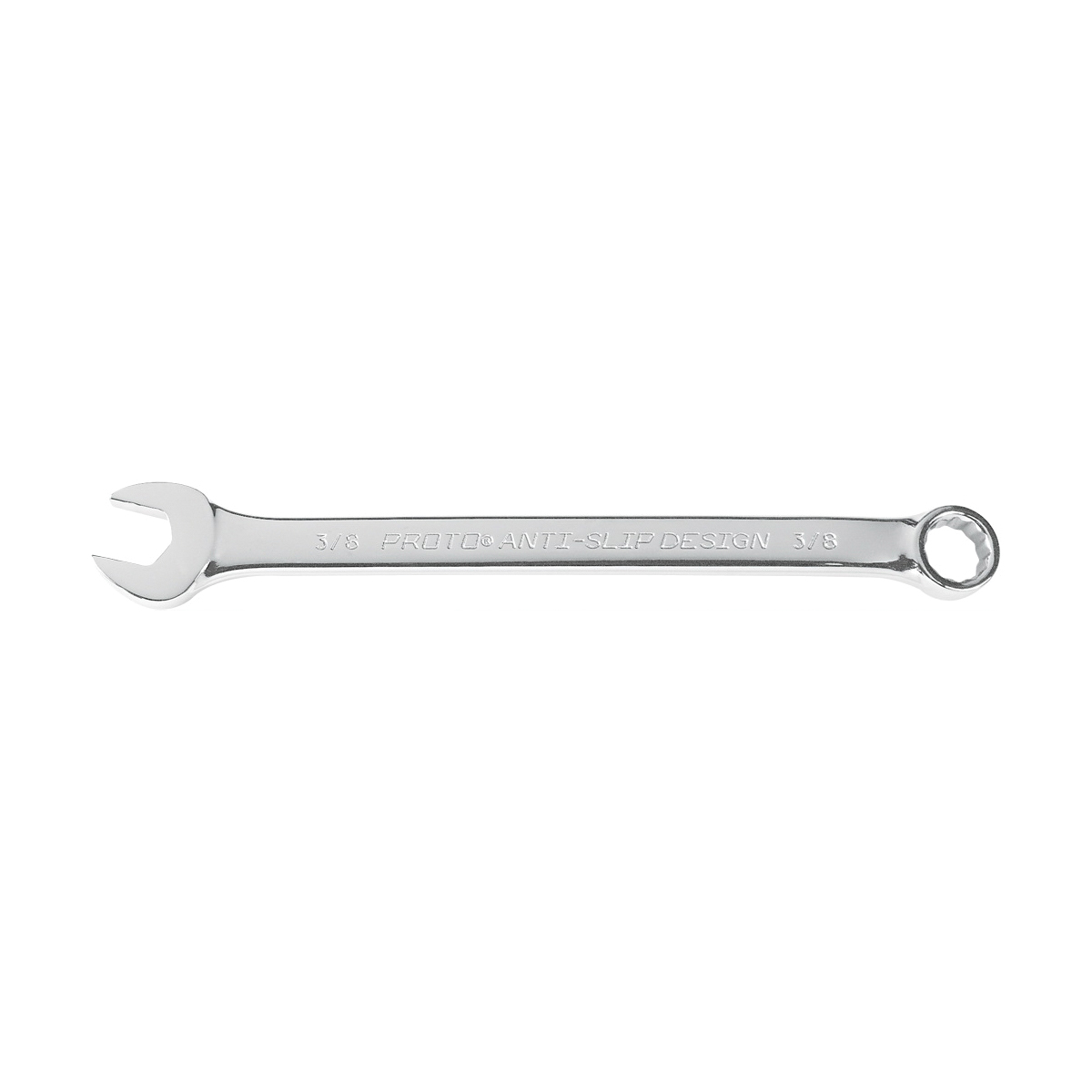 Proto® TorquePlus™ J1230ASD Anti-Slip Design Combination Wrench, 15/16 in Wrench, 12 Points, 15 deg Offset, 13-1/4 in OAL, Alloy Steel, Satin, ASME B107.100