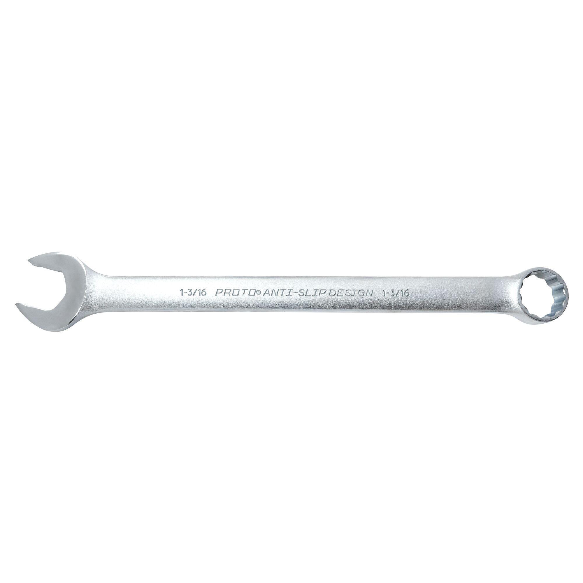 Proto® TorquePlus™ J1238ASD Double End Combination Wrench, 1-3/16 in Wrench, 12 Points, 15 deg Offset, 15-7/8 in OAL, Alloy Steel, Satin, ASME B107.100