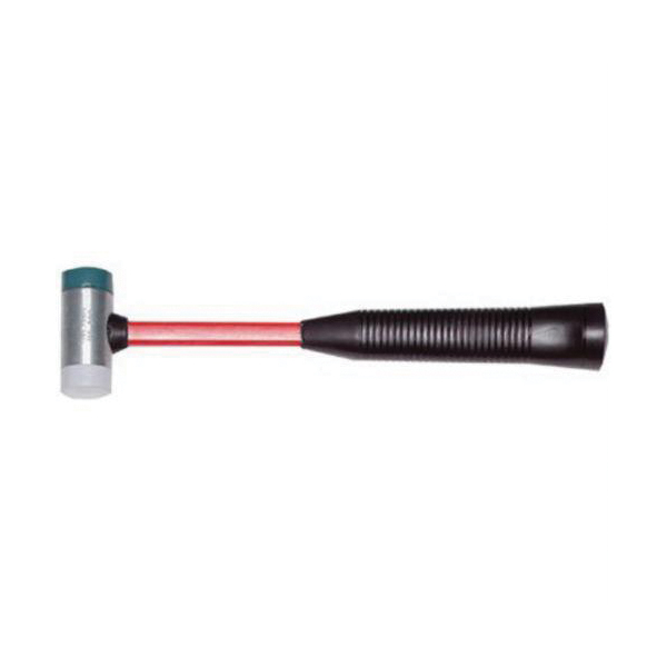 Proto® J1362 Soft Face Hammer With Tips, 13-15/32 in OAL, 1-11/32 in, 1 lb Replaceable Face, Fiberglass Handle