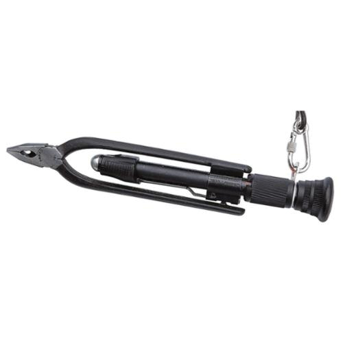 Proto® J196-TT Automatic/Manual Safety Reversible Tether Ready Wire Twister Plier, Flat Top/Diamond Serrated Jaw, 8-3/4 in OAL, CW/CCW