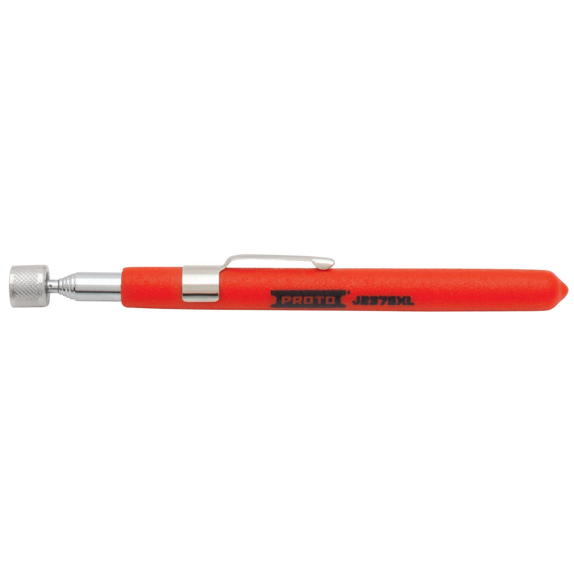 Proto® J2375XL Magnetic Long Reach Pickup Tool, 25-1/2 in L Extended, 1.5 lb Pull, Gripped Handle, Steel/Hard Plastic