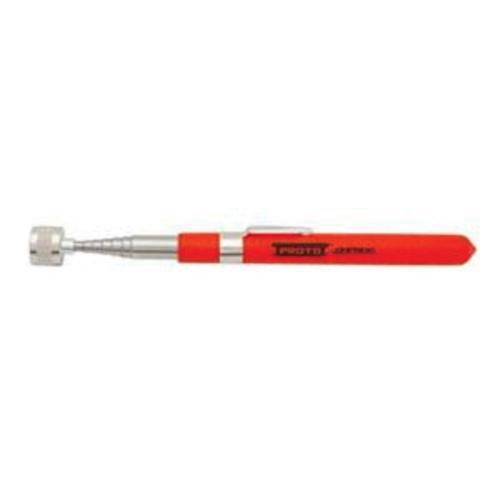Proto® J2376XL Magnetic Long Reach Pickup Tool With Pocket Clip, 33-3/4 in L Extended, 3.5 lb Pull, Gripped Handle, Aluminum/Steel/Hard Plastic