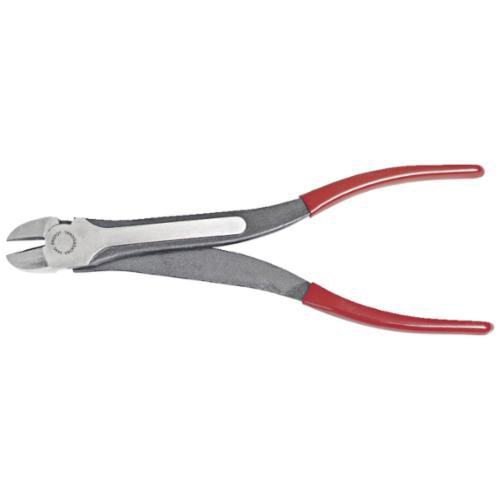 Proto® Ergonomics™ J244G High Leverage Long Reach Diagonal Cutter Plier, 1 in L x 63/64 in W x 63/64 in THK Angled Forged Alloy Steel Jaw, 11-1/8 in OAL, Flush Cut