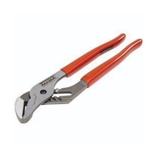 Proto® J260SGXL XL Series Gooseneck Groove Joint Plier, ASME B107.23-2004, 1-3/4 in Nominal, 2-3/32 in L x 1-19/32 in W x 27/64 in THK Alloy Steel Straight Jaw, 10 in OAL
