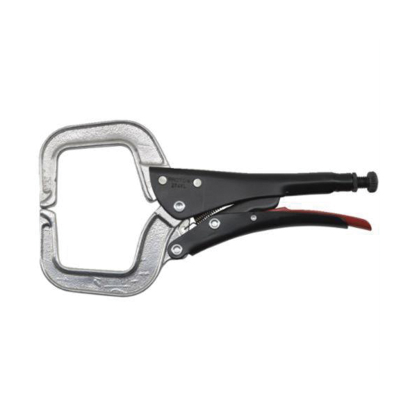 Proto® J274XL Miniature Locking C-Clamp, 3-9/64 in D Throat, 3-17/32 in Jaw Opening, 4-55/64 in W Jaw, Aluminum Alloy