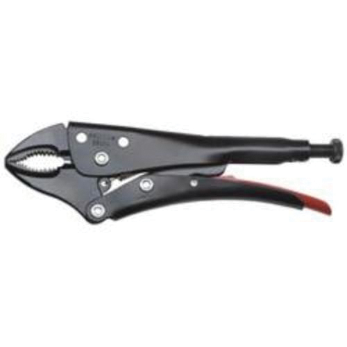Proto® J292XL Locking Plier, 2-3/8 in, Locking Nut Locking, 1-1/2 in L x 13/32 in W x 25/64 in THK Curved Alloy Steel Jaw, Serrated Jaw Surface, 10 in OAL