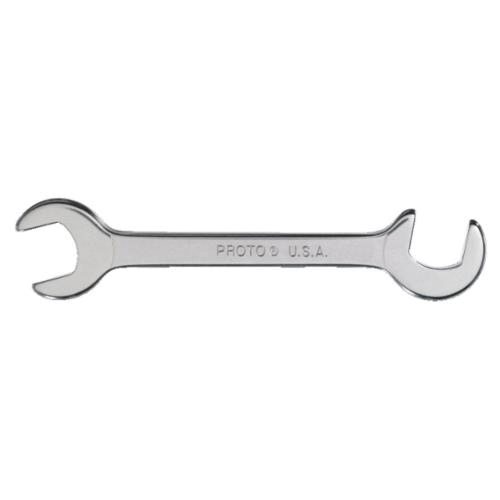 Proto® J3332 Short Open End Wrench, 1/2 in Wrench, Angled/Double Head, 4-7/16 in L, Alloy Steel, Satin, ASME B107.100
