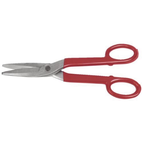 Proto® J336 Heavy Duty Tinner Snip, 18 ga Cold Rolled Steel, 22 ga Stainless Steel, 2-1/2 in Length of Cut, Bulldog/Straight Snip, Steel Blade, Plastisol Handle, Soft Grip