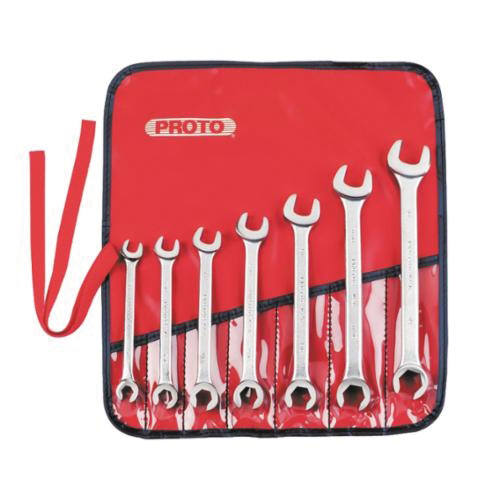Proto® TorquePlus™ J3700AT Flare Nut Combination Wrench Set, 7 Pieces, 3/8 to 3/4 in, Satin