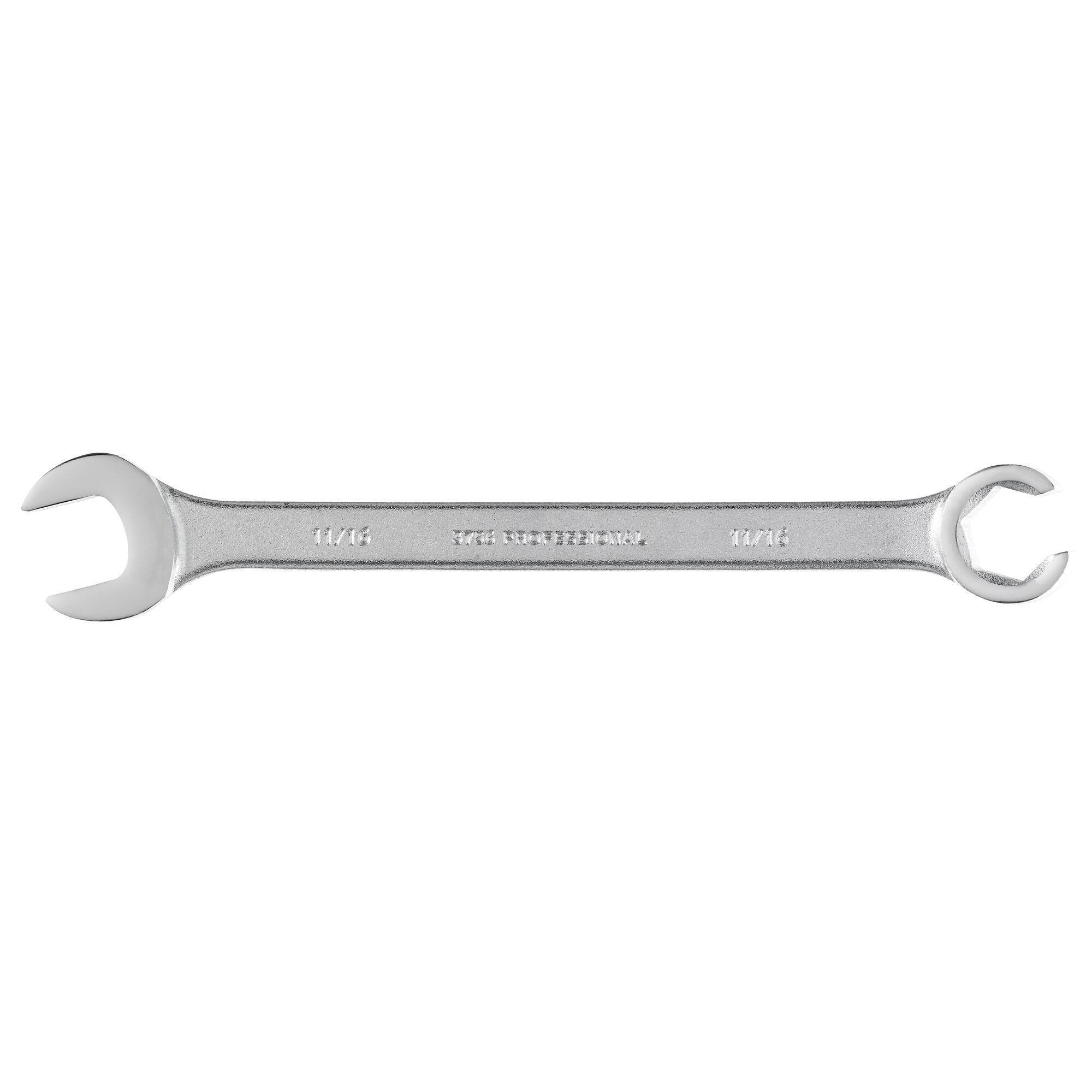 Proto® TorquePlus™ J3755 Flare Nut Combination Wrench, Imperial, 5/8 in Wrench, 6 Points, 15 deg Offset, 7-5/8 in OAL, Steel, Satin, ASME B107.100