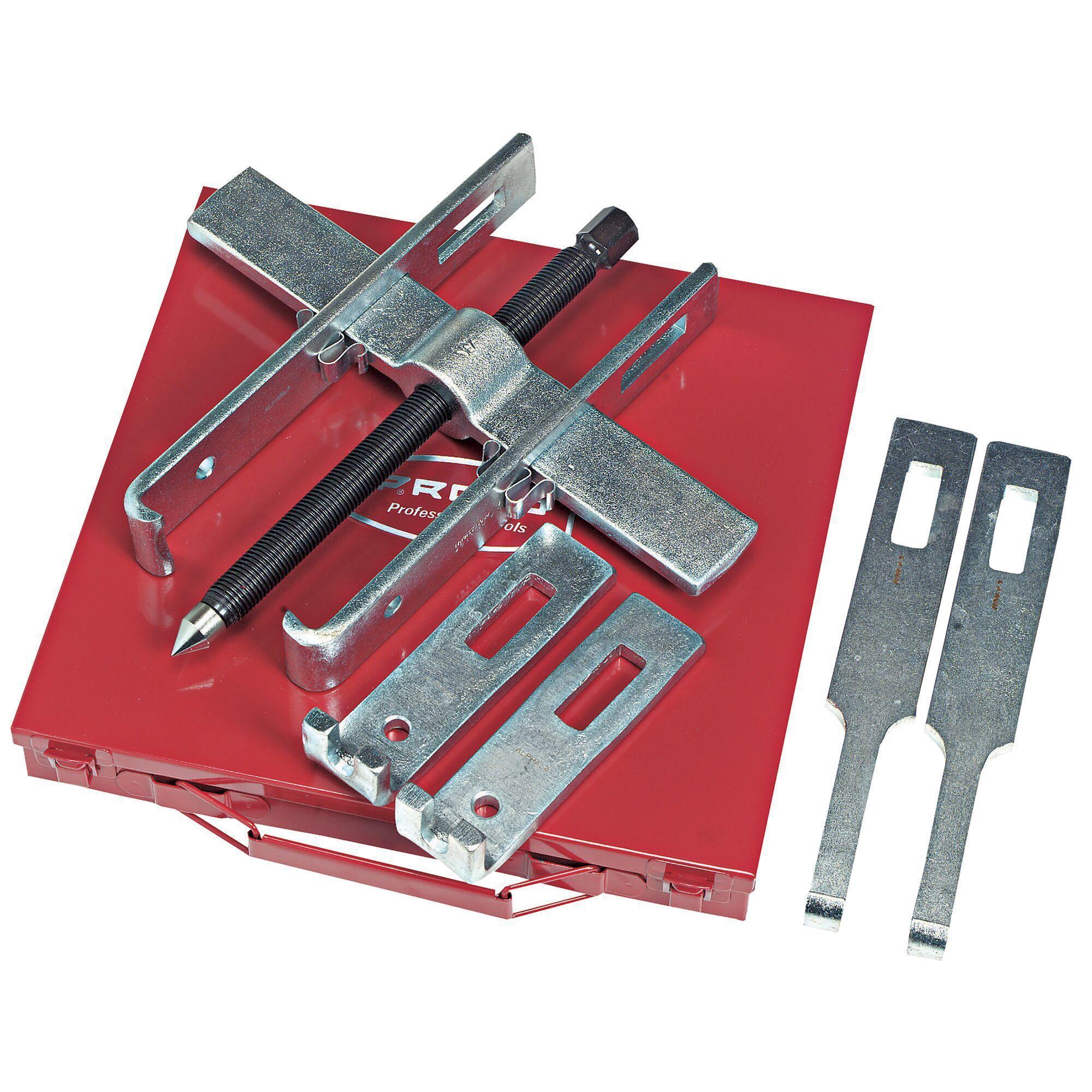 Proto® PROTO-EASE™ J4234B 2-Way Straight Jaw Puller Set, 10 ton Capacity, Reversible Jaw, 2-15/16 in, 4-11/16 in, 7-1/8 in Max Reach, 10 in Max Spread