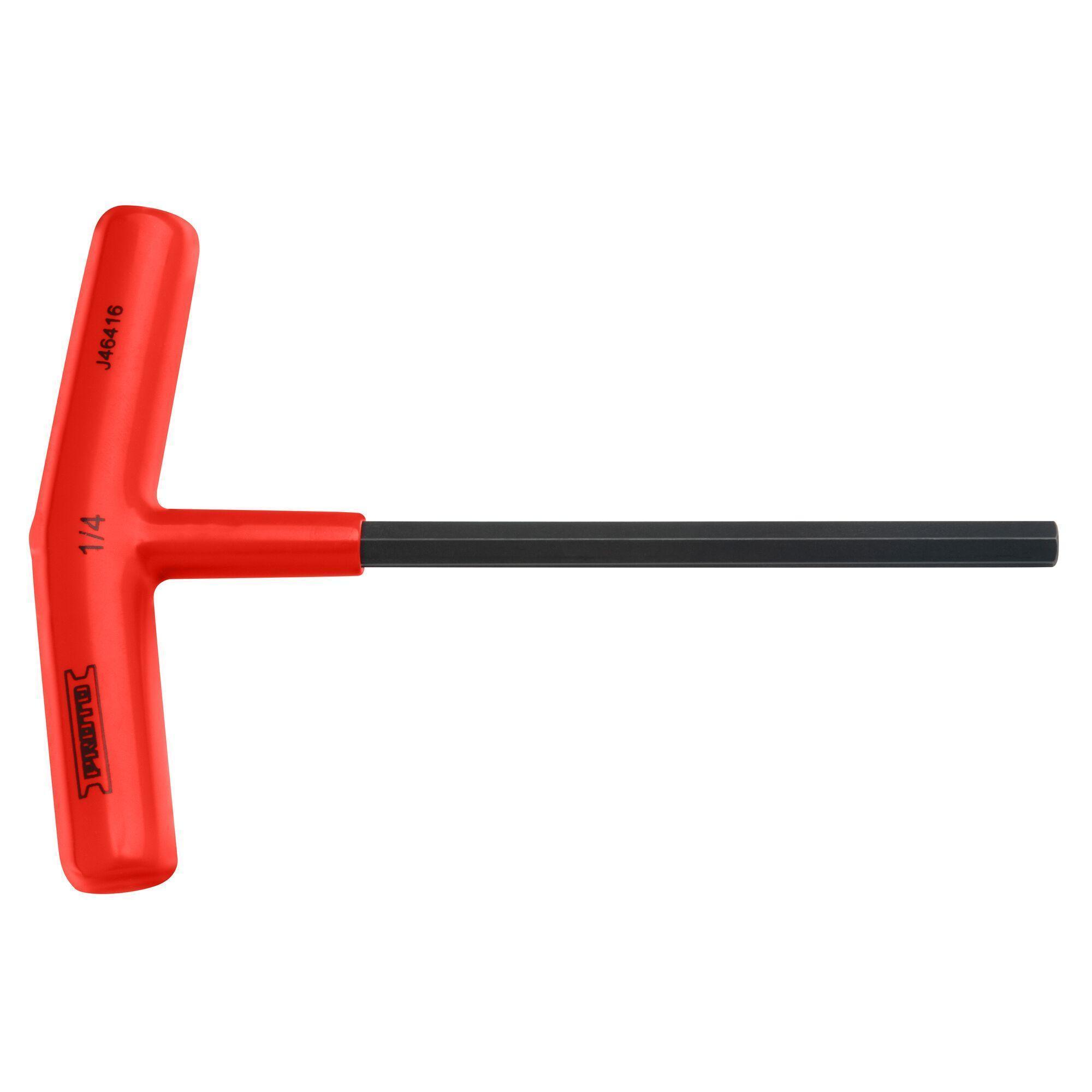 Proto® J46416 Hex Key, Cushion Grip/T-Handle Handle, ASME B18.3, Alloy Steel, Black Oxide