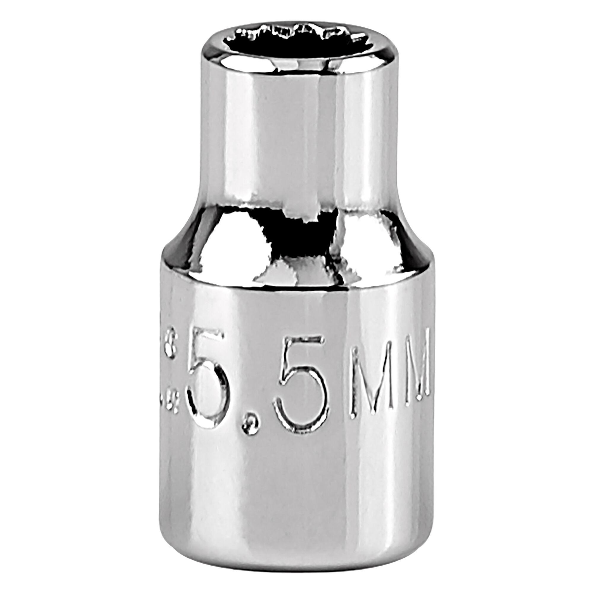 Proto® TorquePlus™ J47055TM Standard Length Socket, Metric, 1/4 in Square Drive, 5.5 mm