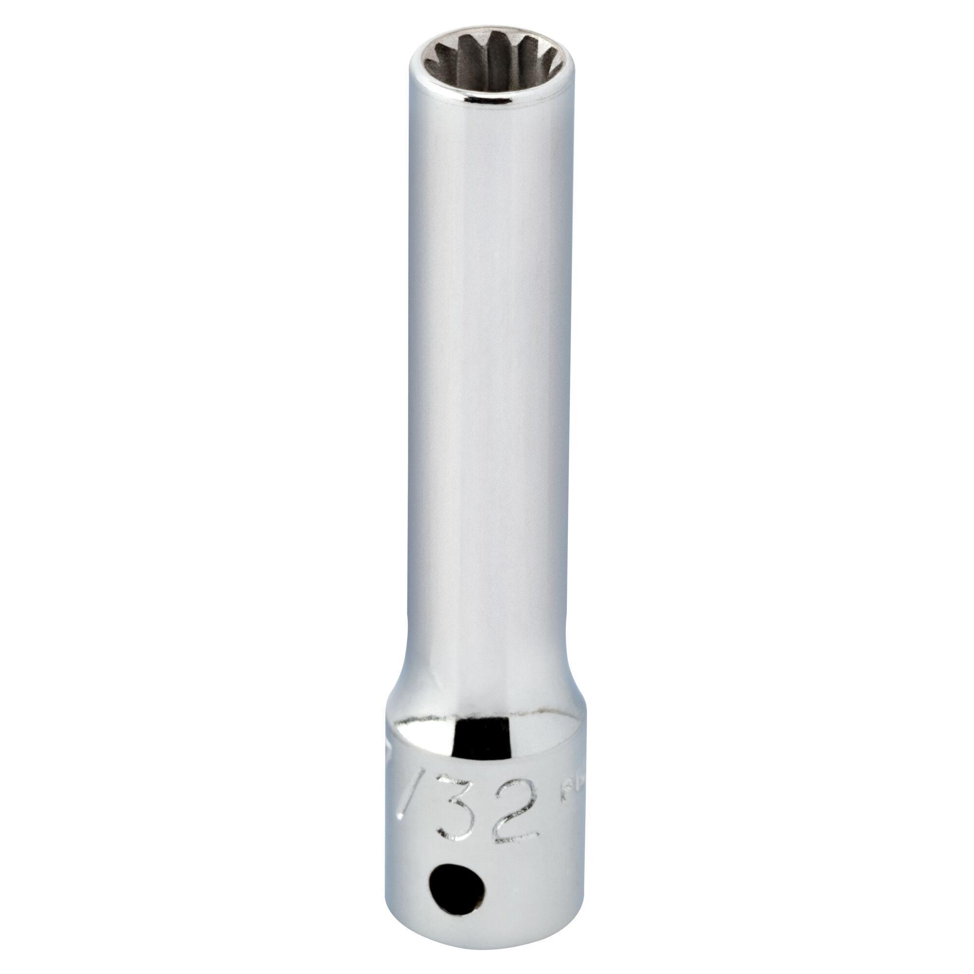 Proto® J4707DPL Deep Length Socket, Imperial, 1/4 in Square Drive, #7 to 7/32 in Spline Socket