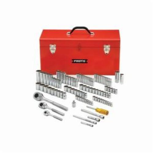 Proto® J47101-1A Socket Set, 6/8/12 Points, 1/4 in, 3/8 in, 1/2 in Drive, 101 Pieces