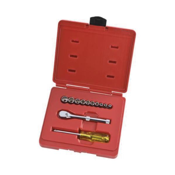 Proto® TorquePlus™ J47110XL Combination Socket Set, ASME B107.1/B107.500, Imperial, 12 Points, 1/4 in Drive, 12 Pieces, Included Socket Size: 3/16 to 9/16 in