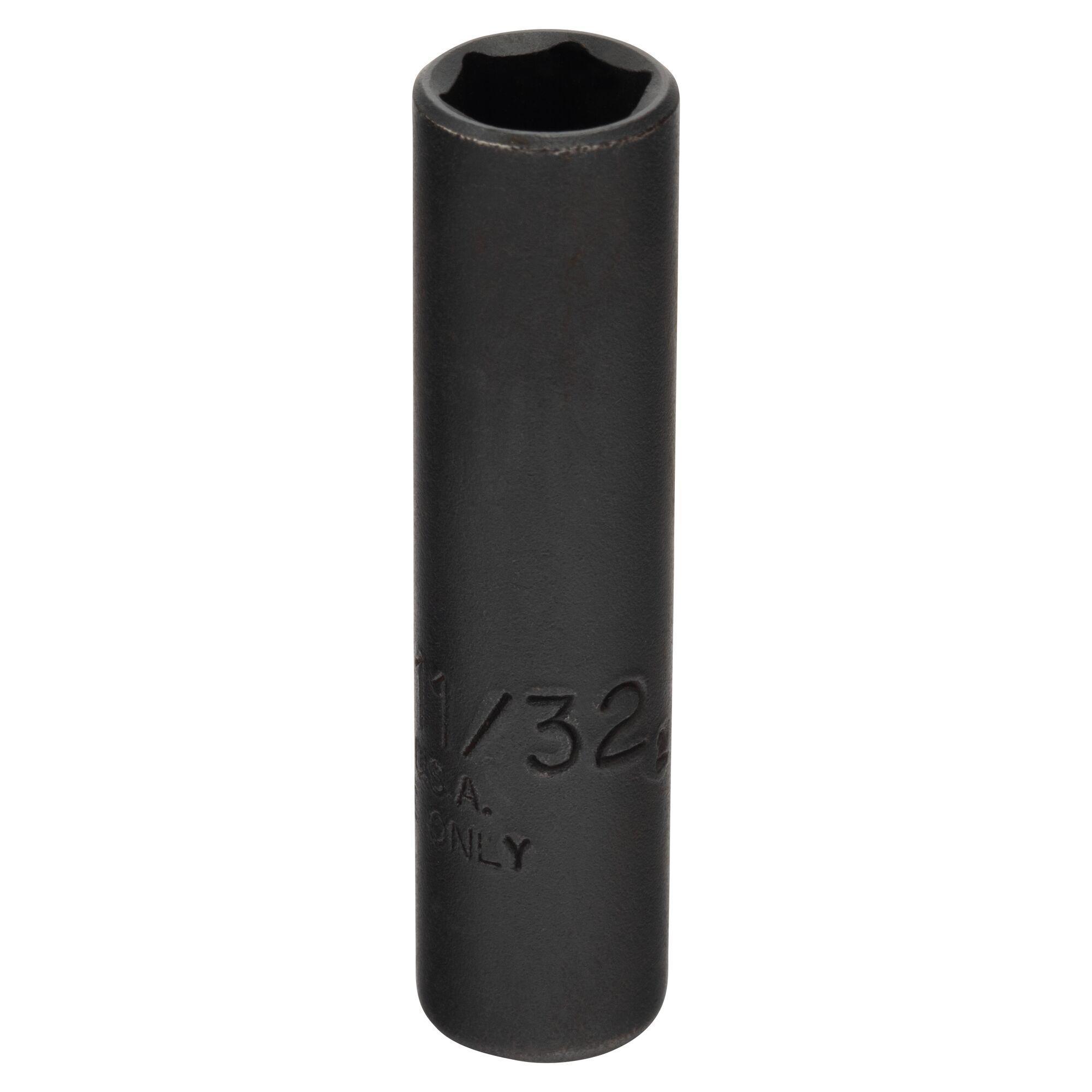 Proto® TorquePlus™ J4711LB Deep Length Socket, 1/4 in Square Drive, 11/32 in, 6 Points