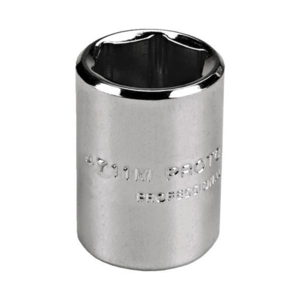 Proto® TorquePlus™ J4712M Standard Length Socket, Metric, 1/4 in Square Drive, 12 mm