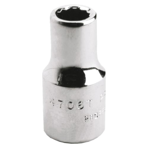 Proto® TorquePlus™ J4712T Standard Length Socket, Imperial, 1/4 in Square Drive, 3/8 in