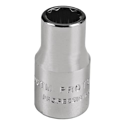 Proto® TorquePlus™ J4712TM Standard Length Socket, Metric, 1/4 in Square Drive, 12 mm