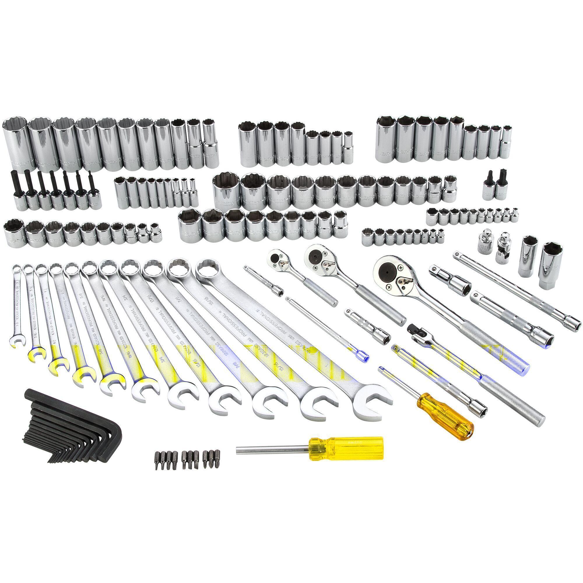 Proto® J47148 Socket Set, 148 Pieces, Steel, Full Polished/Satin