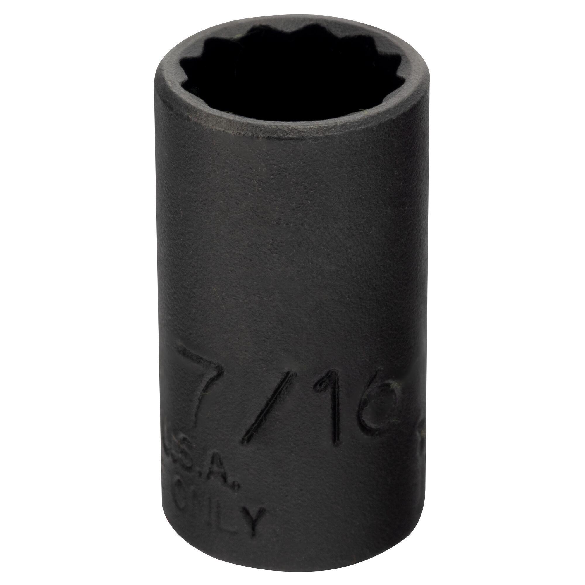 Proto® TorquePlus™ J4714TB Standard Length Socket, 1/4 in Square Drive, 7/16 in, 12 Points