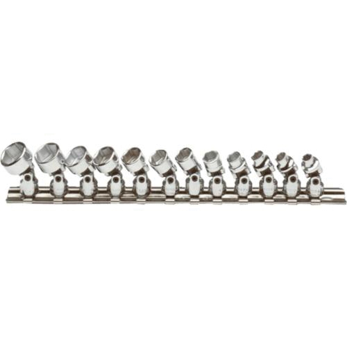 Proto® TorquePlus™ J47205 Socket Set, ASME B107.5M, 6 Points, 1/4 in Drive, 12 Pieces, Included Socket Size: 5 to 15 mm