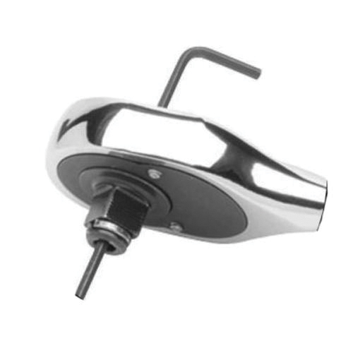 Proto® J4749HS Non-Insulated Hand Ratchet, 1/4 in Drive, Pear Head, 5 in OAL, Steel, Polished Chrome/Nickel Plated, ASME B107.10M, Federal GGG-W-641E