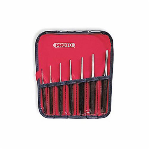 Proto® J48007 Super Duty Drive Pin Punch Set, Drive Pin Style, 5/32 to 1/4 in Punch, 7 Punches, 7 Pieces