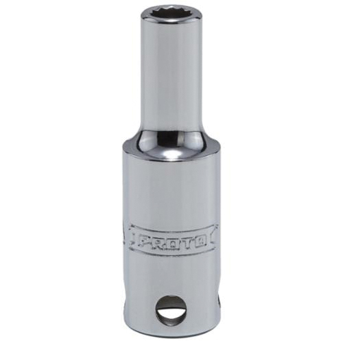 Proto® TorquePlus™ J5007M-TT Deep Length Tether Ready Socket, 3/8 in Square Drive, 7 mm, 12 Points